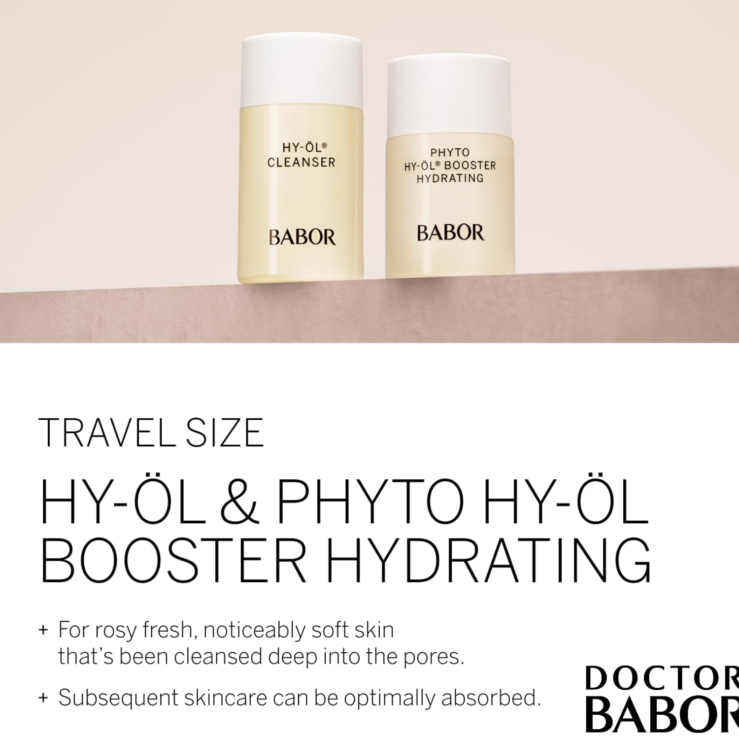 BABOR® HY-ÖL Cleanser og Phyto HY-ÖL Booster Hydrating set (reisestørrelse)