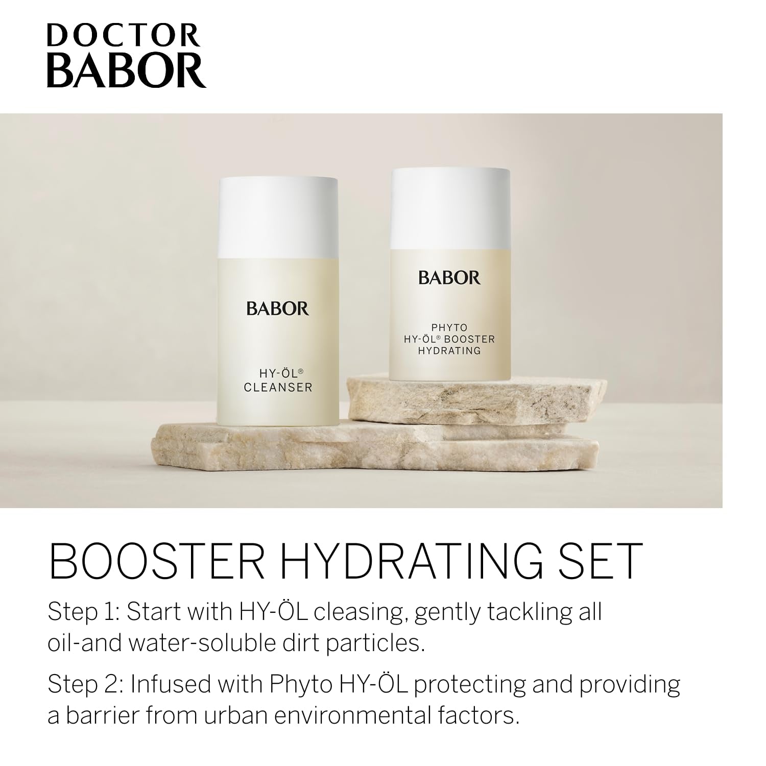BABOR® HY-ÖL Cleanser og Phyto HY-ÖL Booster Hydrating set (reisestørrelse)