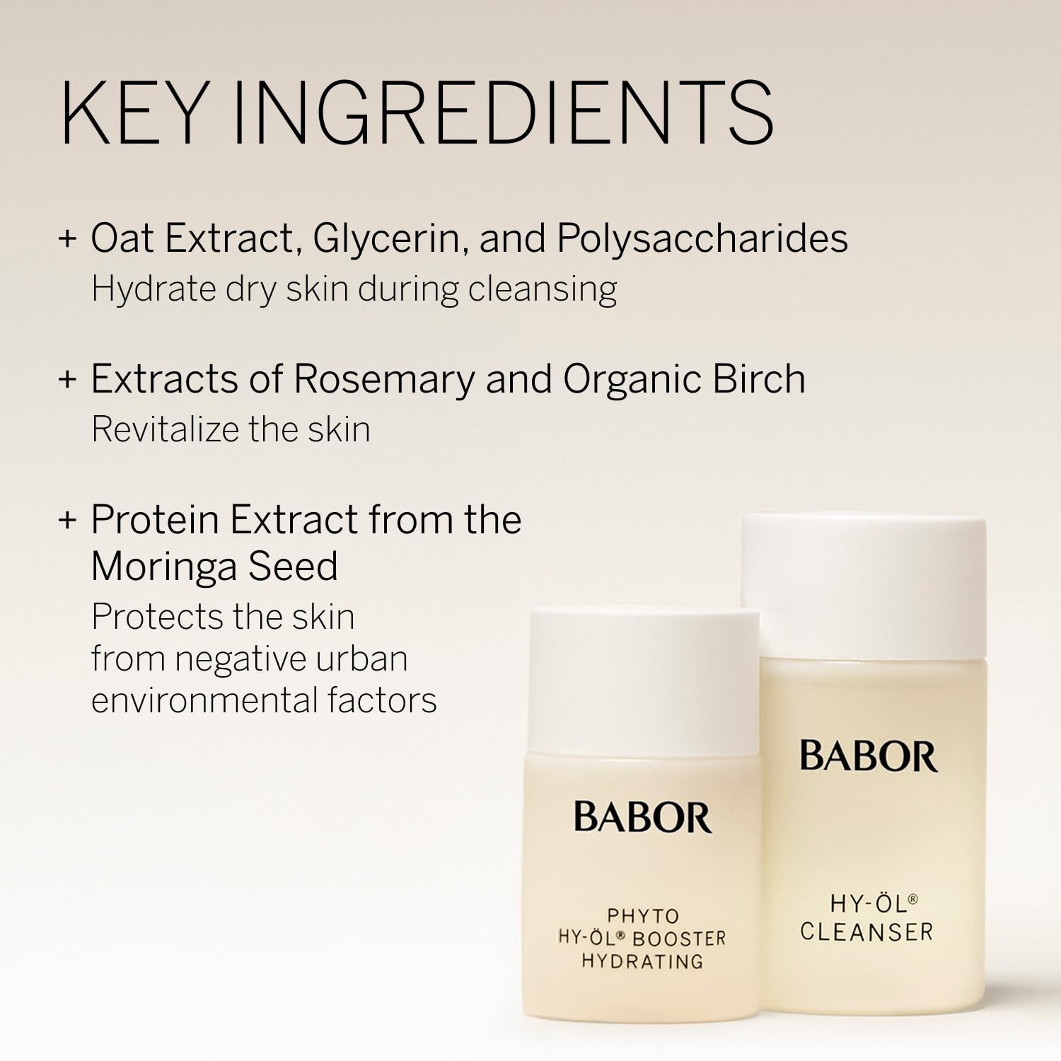 BABOR® HY-ÖL Cleanser og Phyto HY-ÖL Booster Hydrating set (reisestørrelse)