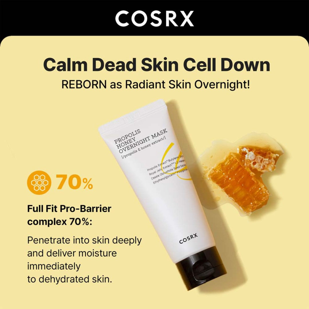 COSRX® Full Fit Propolis Honey Overnight Mask (60ml)