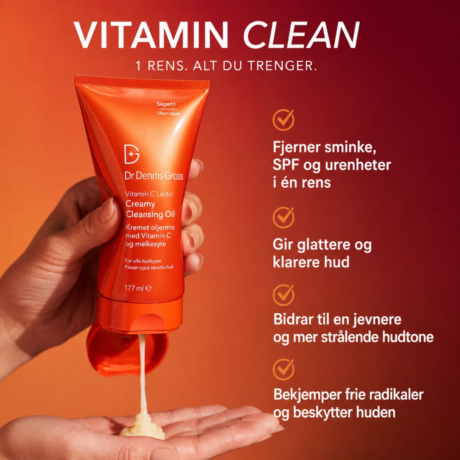 Dr. Dennis Gross Vitamin C Lactic Creamy Cleansing Oil
