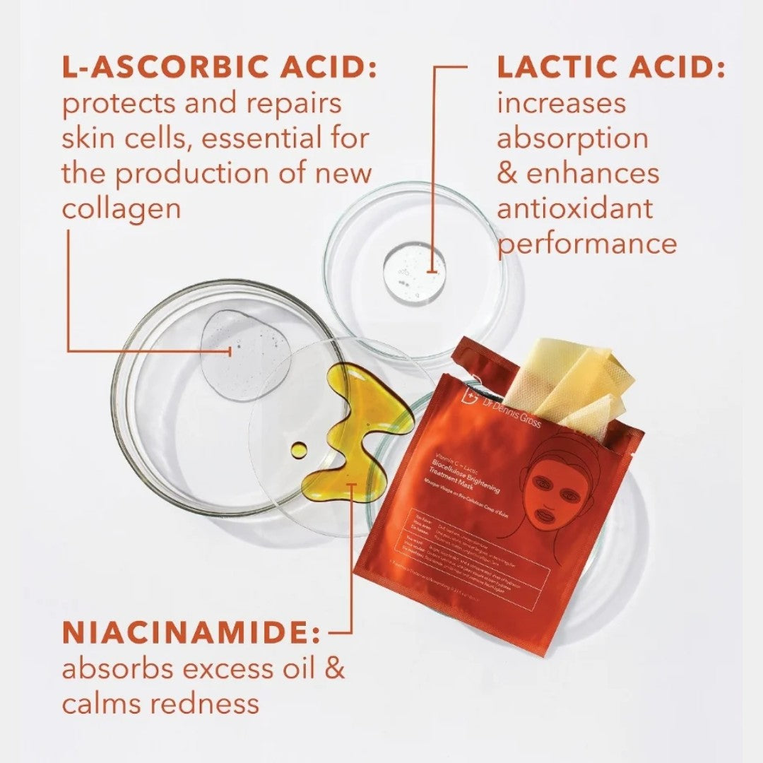 Dr Dennis Gross® Brightening Biocellulose Treatment Mask