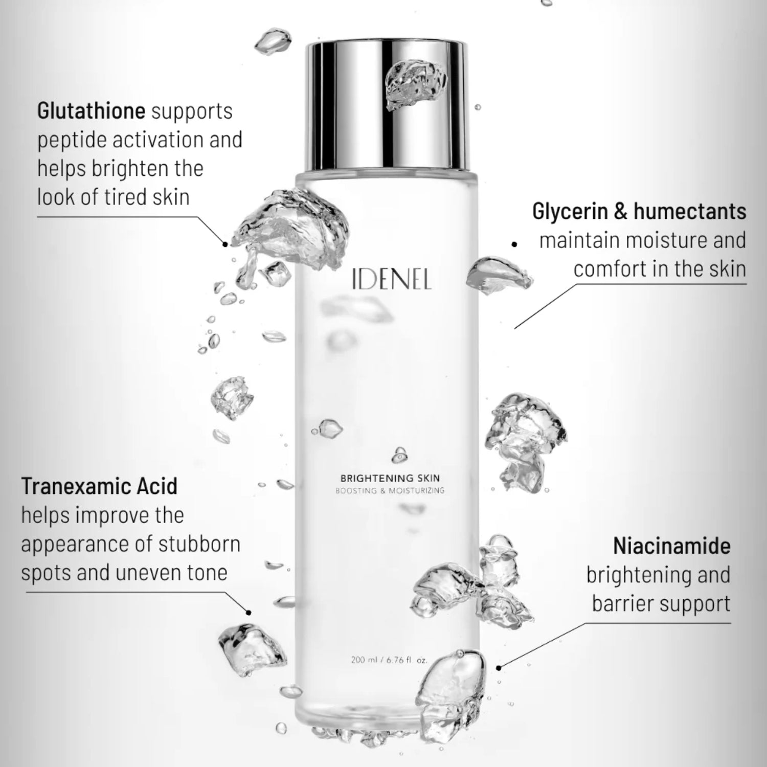 IDENEL® Brightening Skin Boosting & Moisturizing Toner (200ml)