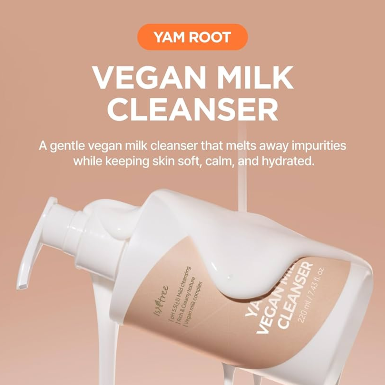 ISNTREE® Yam Root Vegan Milk Cleanser (220ml)