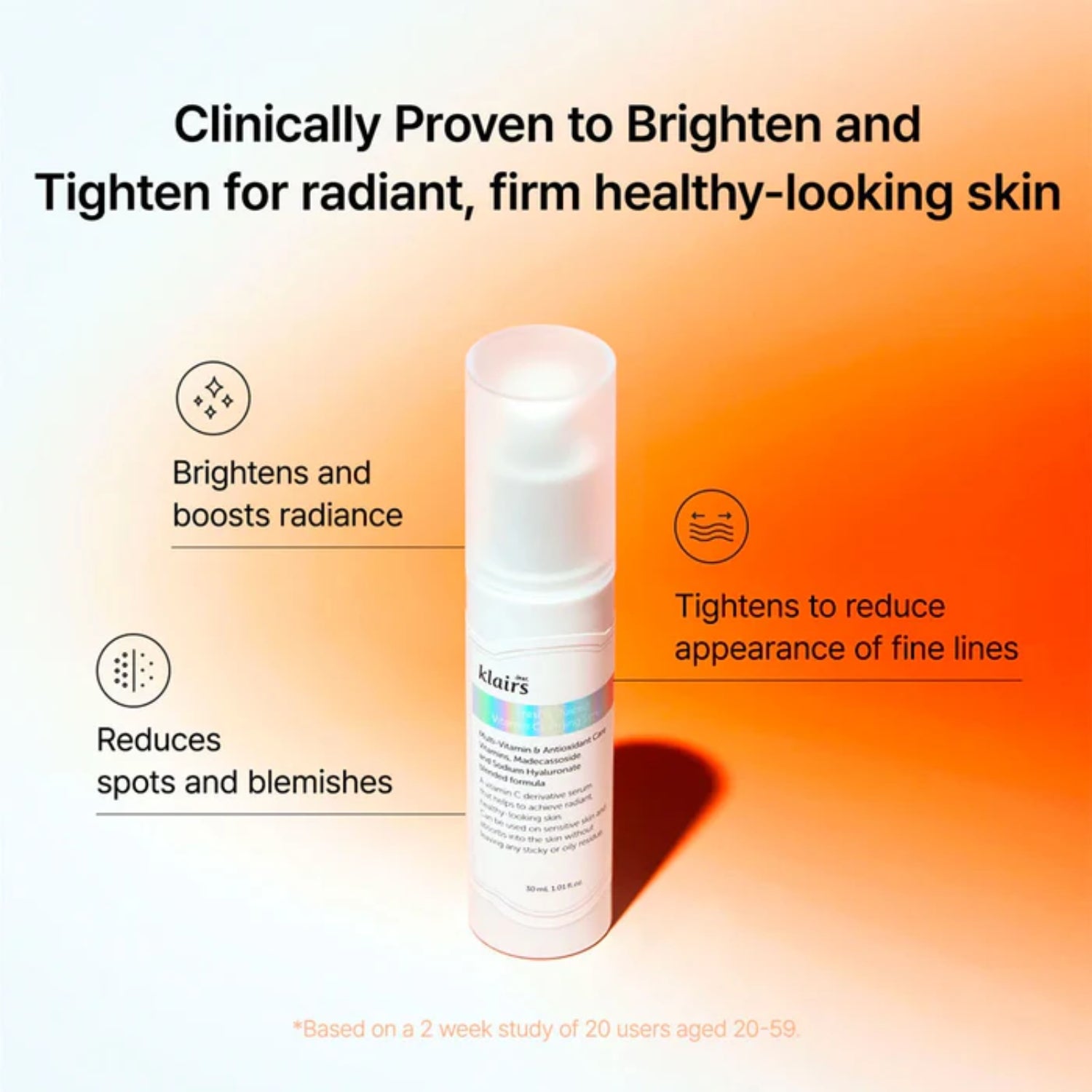 KLAIRS® Freshly Juiced Vitamin Charging Serum (30ml)