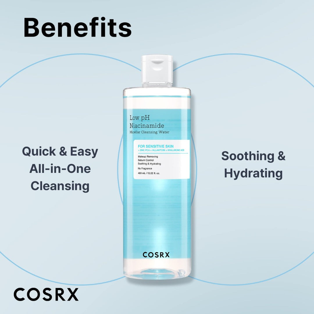 COSRX® Low pH Niacinamide Micellar Cleansing Water (400ml)