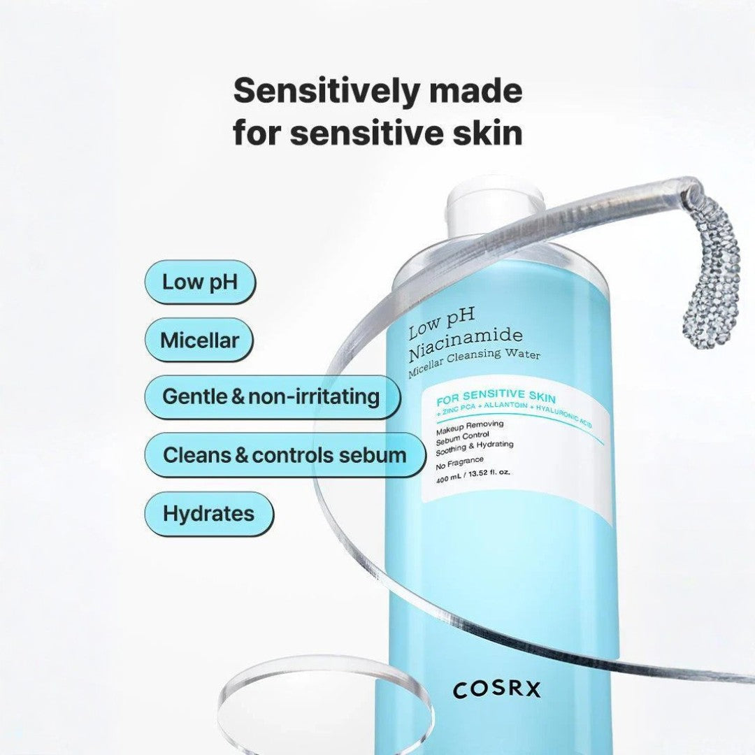 COSRX® Low pH Niacinamide Micellar Cleansing Water (400ml)