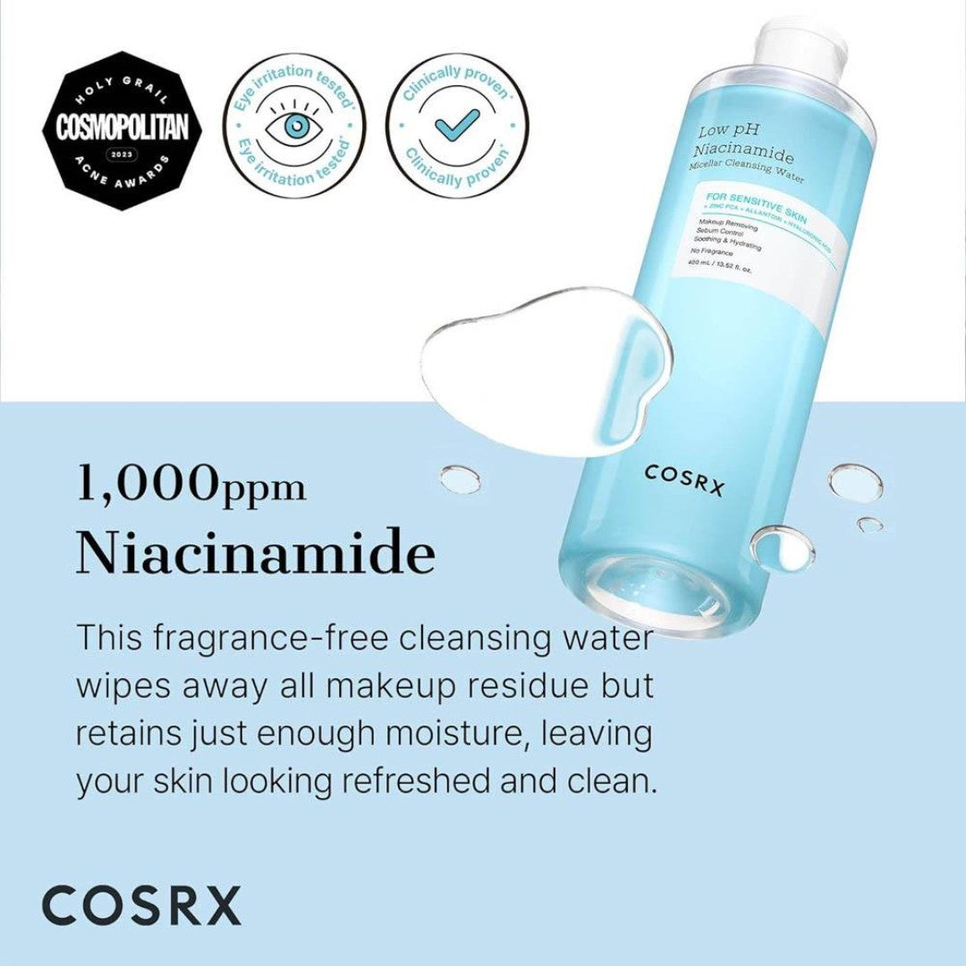 COSRX® Low pH Niacinamide Micellar Cleansing Water (400ml)