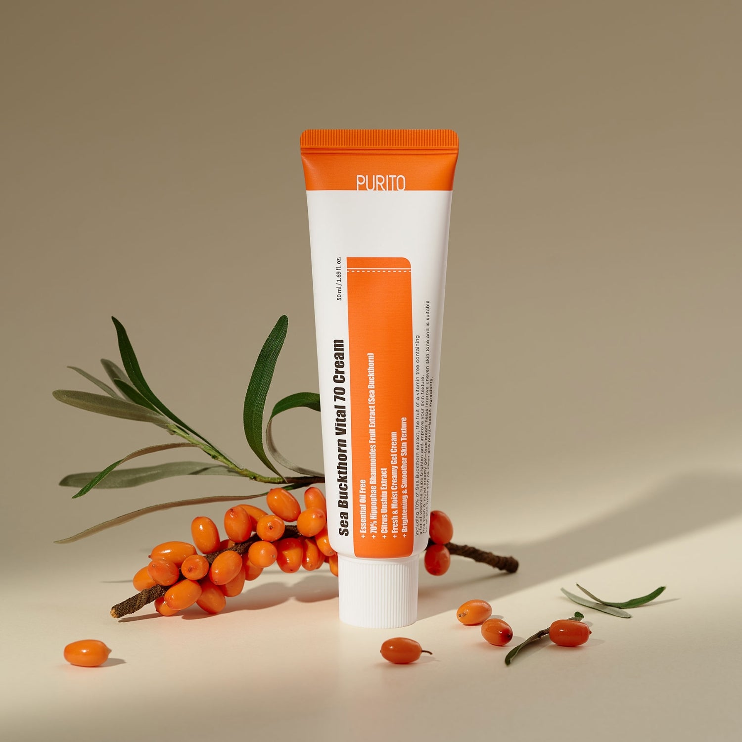 PURITO® Seoul Sea Buckthorn Vital 70 Cream (50ml)