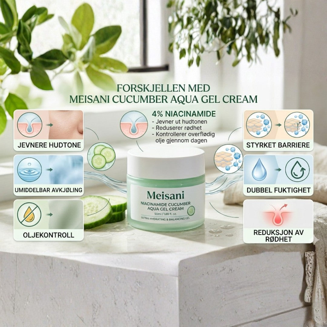 MEISANI® Niacinamide Cucumber Aqua Gel Cream (50ml)