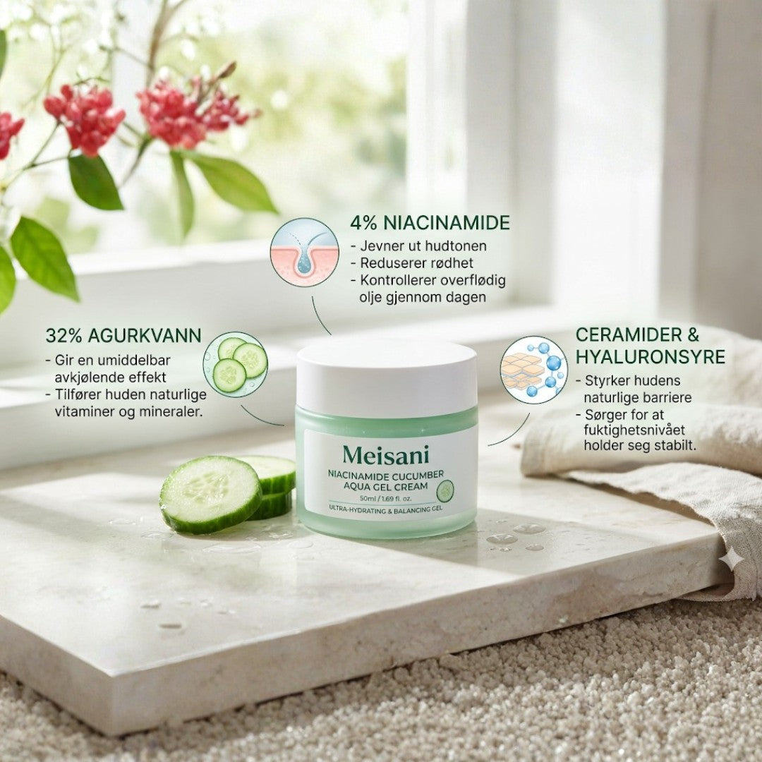 MEISANI® Niacinamide Cucumber Aqua Gel Cream (50ml)